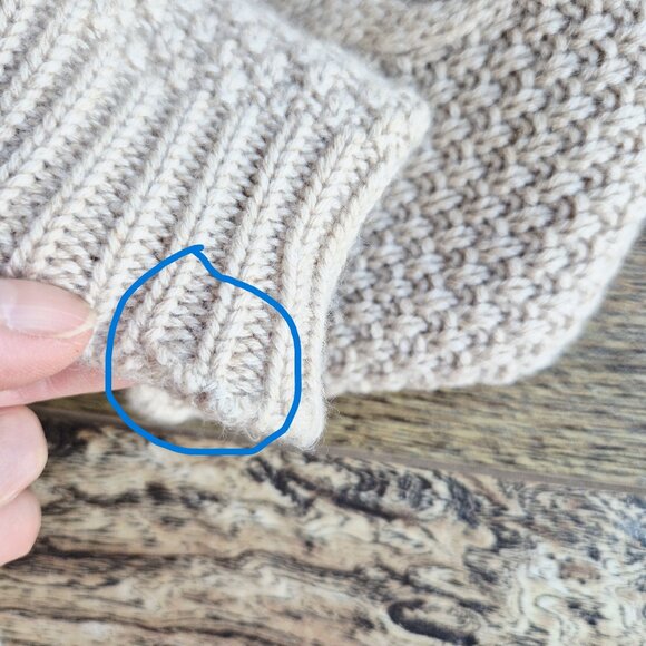 Loro Piana Made in Italy 100% Cashmere Cable Grid Knit Collar Cardigan Beige - Picture 12 of 15